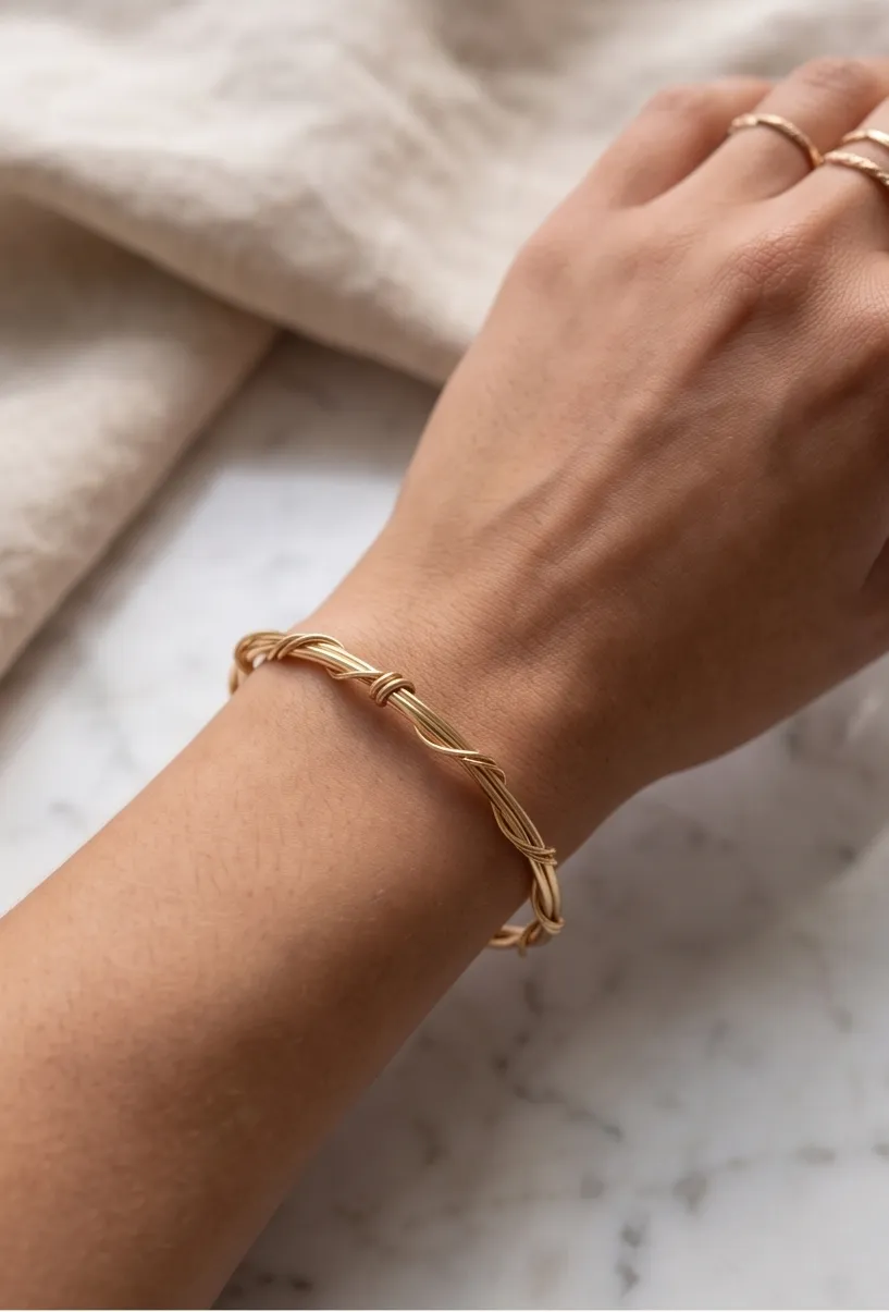 Vine Wrapped Cuff Bracelet